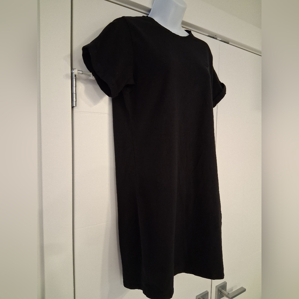 Lazypants/ Black T-Shirt Dress/ Cotton Blend/ Size US M - Picture 5 of 11